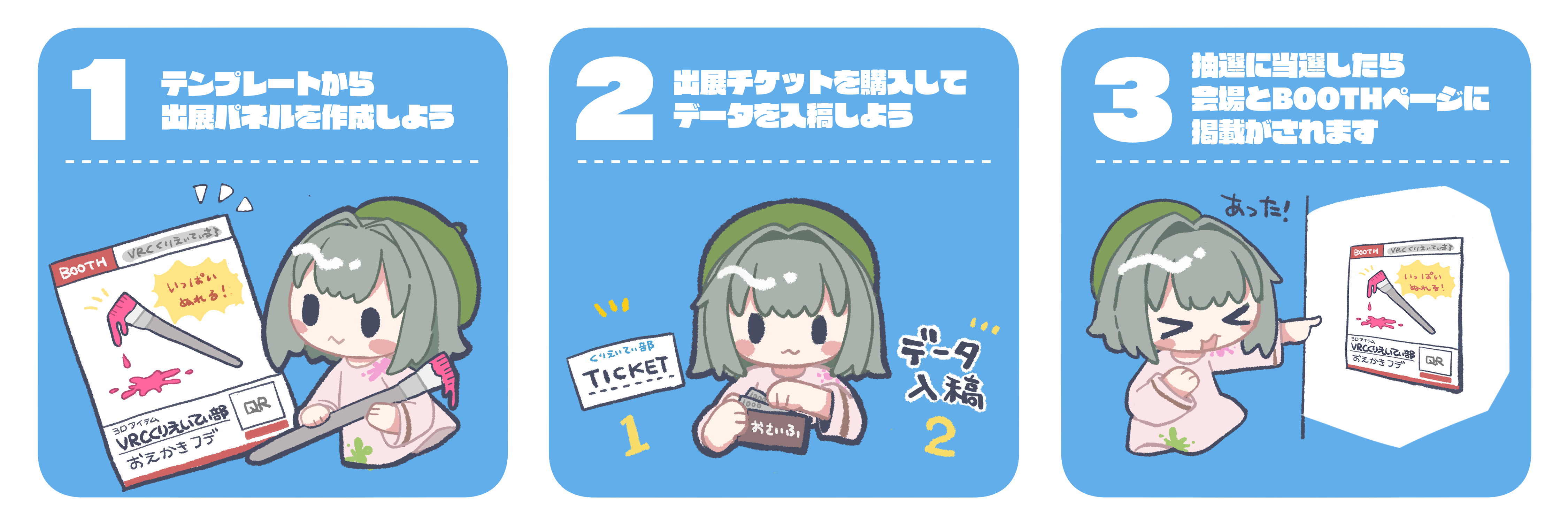 3Dアイテムパネル展示イメージ